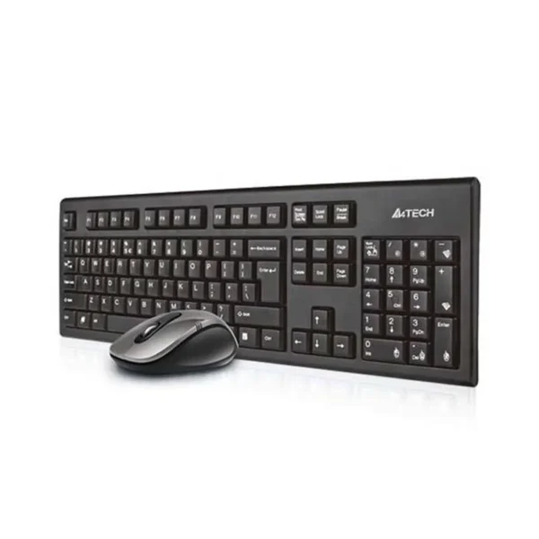 A4Tech 7100N desktop keyboard Mouse included RF Wireless QWERTY English Black
