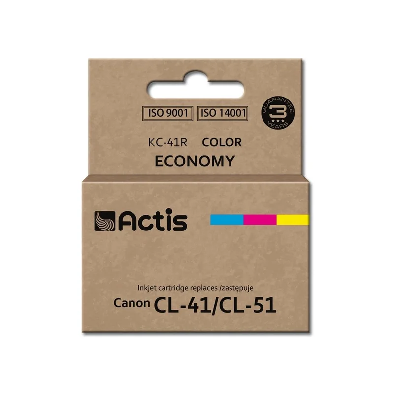 Actis KC-41R Ink (replacement for Canon CL-41/CL-51; Standard; 18 ml; color: cyan, magenta, yellow)