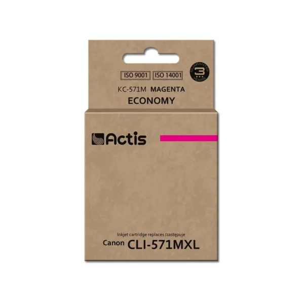 Actis KC-571M Ink (replacement for Canon CLI-571M; Standard; 12 ml; magenta)
