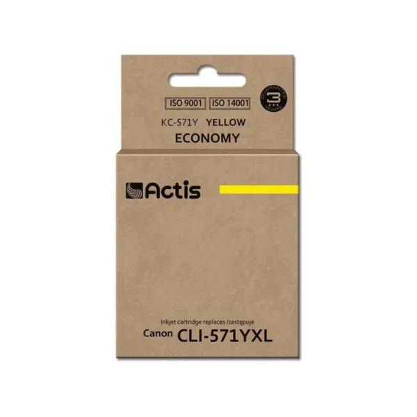 Actis KC-571Y Ink (replacement for Canon CLI-571Y; Standard; 12 ml; yellow)