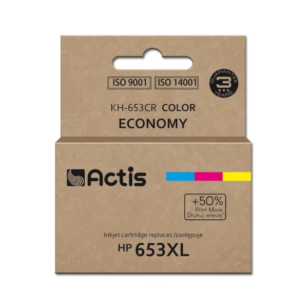 Actis KH-653CR Ink (replaces HP 653XL 3YM74AE; Premium; 18ml; 300 pages; color)