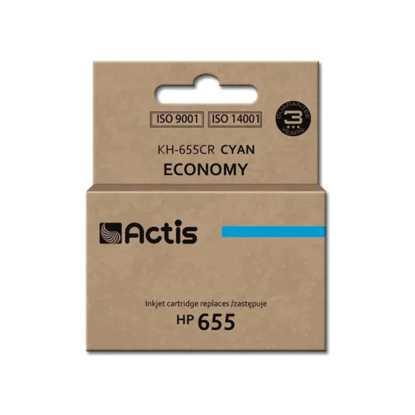 Actis KH-655CR ink (replacement for HP 655 CZ110AE; Standard; 12 ml; cyan)