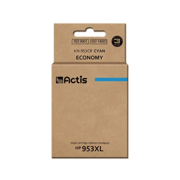 Actis KH-953CR Ink Cartridge (replacement for HP 953XL F6U16AE; Standard; 25ml; blue) - New Chip