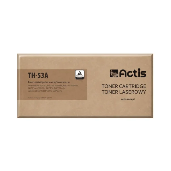 Actis TH-53A Toner (replacement for HP 53A Q7553A, Canon CRG-715; Standard; 3000 pages; black)