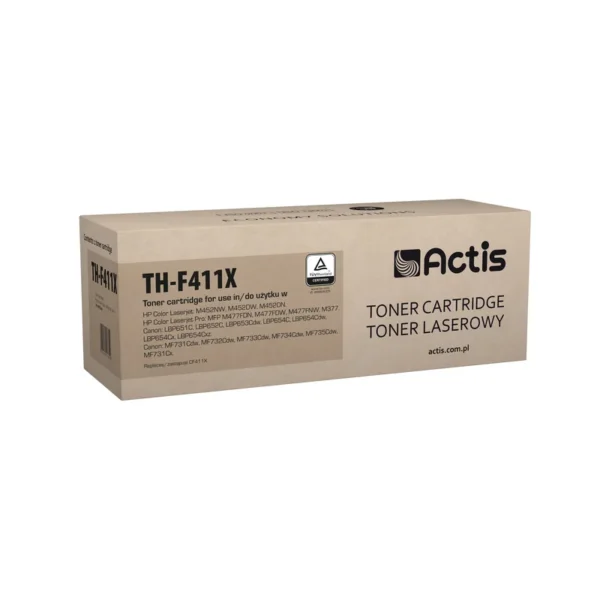 Actis TH-F411X toner (replacement for HP 410X CF411X; Canon CRG 046H C 1253C002; Standard; 5000 pages; cyan)
