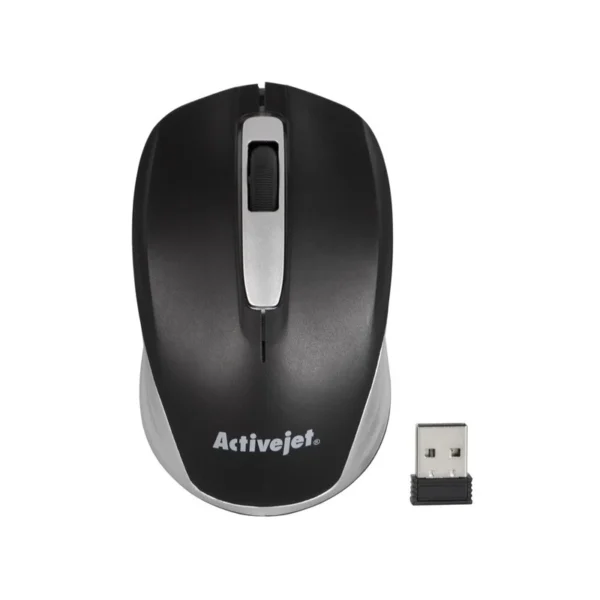 Activejet AMY-313 Mouse wireless USB (optical; 1200 DPI; black and gray)