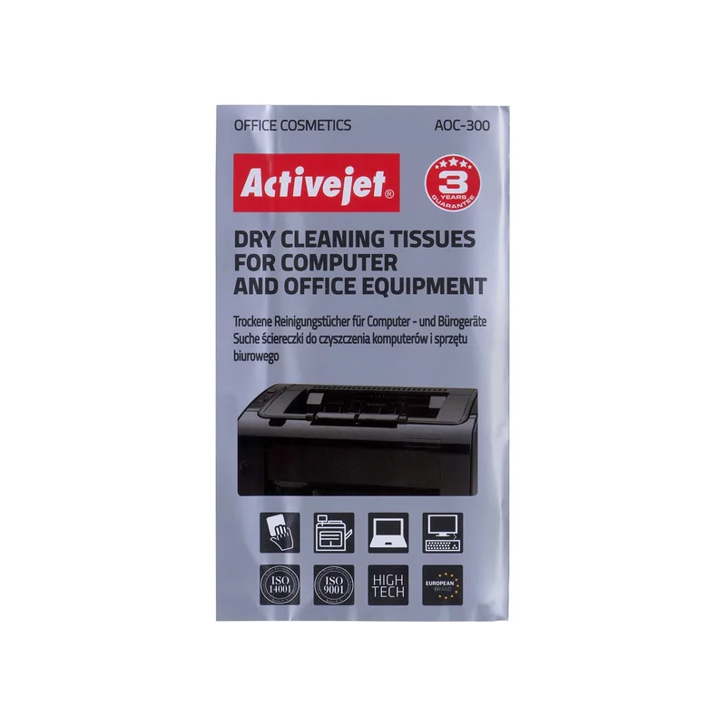 Activejet AOC-300 Dustless wipes set 24 pcs.