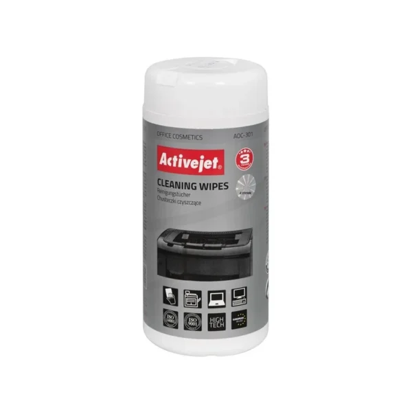 Activejet AOC-301 Universal cleaning wipes 100 pcs.
