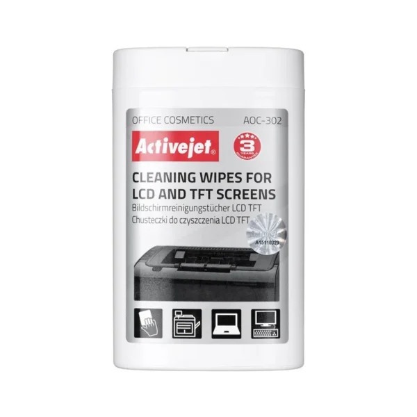 Activejet AOC-302 LCD matrix wipes 100 pcs.