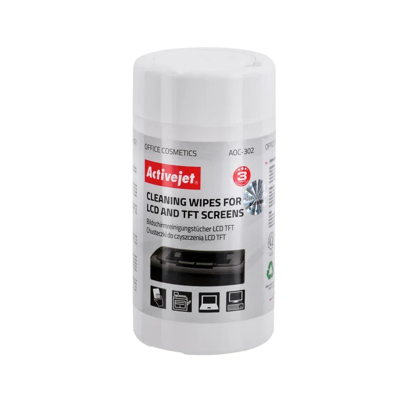 Activejet AOC-302 LCD matrix wipes 100 pcs.
