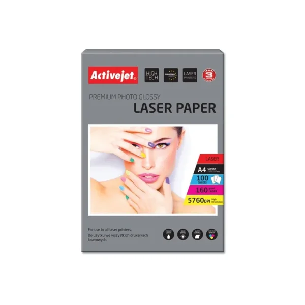 Activejet AP4-160G100L photo paper for laser printers; A4; 100 pcs
