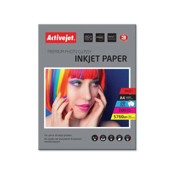 Activejet AP4-200G20 Paper photo glossy (A4; 20 pcs.)