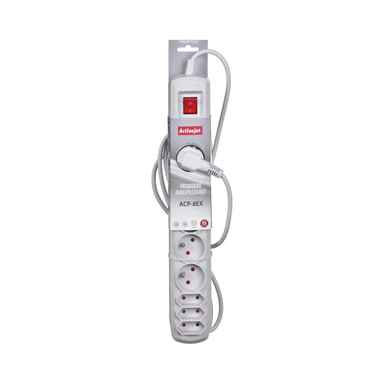 Activejet APN-8G/1,5M-GR power strip with cord