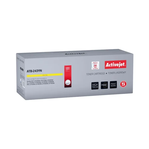 Activejet ATB-243YN Toner (replacement for Brother TN-243Y; Supreme; 1000 pages; yellow)
