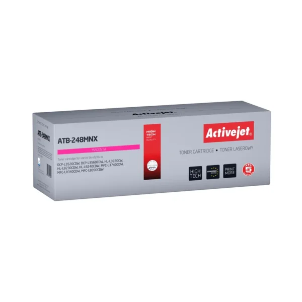 Activejet ATB-248MNX Toner for Brother printers; Replacement Brother TN248XLM; Supreme; 2,300 pages; magenta)
