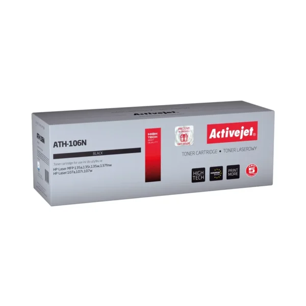 Activejet ATH-106N toner (replacement for HP 106A W1106A; Supreme; 1000 pages; black)