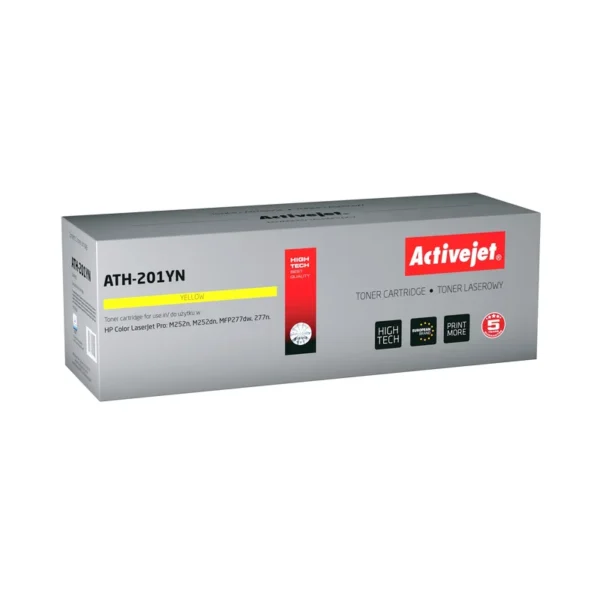 Activejet ATH-201YN toner for HP printer HP 201A CF402A CRG045 replacement; Supreme; 1400 pages; yellow