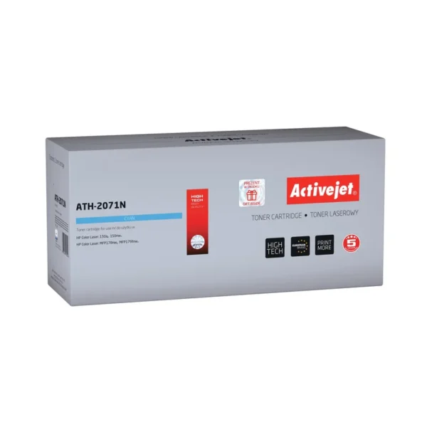 Activejet ATH-2071N toner (replacement for HP 117A W2071A; 2071A; Supreme; 700 pages; cyan)