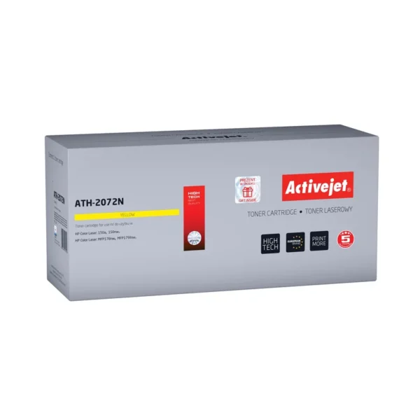 Activejet ATH-2072N toner (replacement for HP 117A W2072A; 2072A Supreme; 700 pages; yellow)