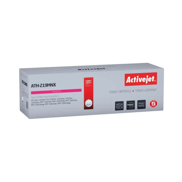 Activejet ATH-219MNX Toner for HP printer, replacement HP 219X W2193X; Supreme; 2500 pages; magenta, with chip