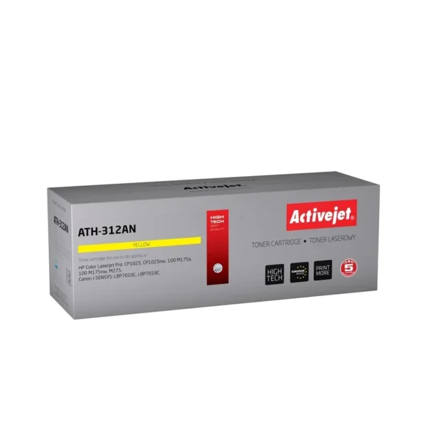 Activejet ATH-312AN Toner (replacement for Canon, HP 126A CRG-729Y, CE312A; Premium; 1000 pages; yellow)