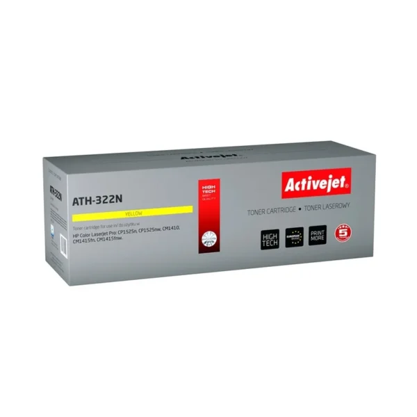 Activejet ATH-322N Toner (replacement for HP 128A CE322A; Supreme; 1300 pages; yellow)