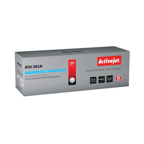 Activejet ATH-381N Toner (replacement for HP 312A CF381A; Supreme; 2700 pages; cyan)