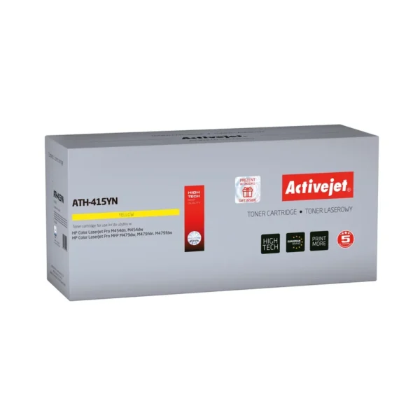 Activejet ATH-415YN Toner (replacement for HP 415A W2032A; Supreme; 2100 pages; yellow) with chip
