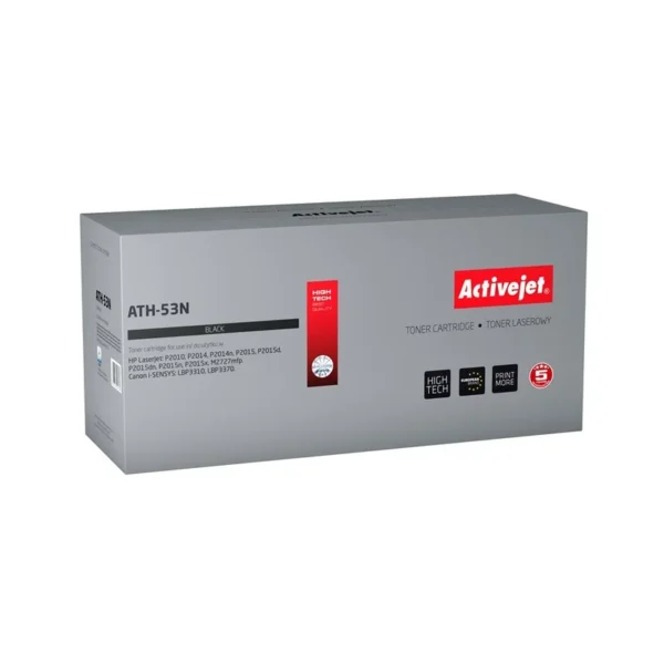 Activejet ATH-53N Toner (replacement for HP 53A Q7553A, Canon CRG-715; Supreme; 3500 pages; black)