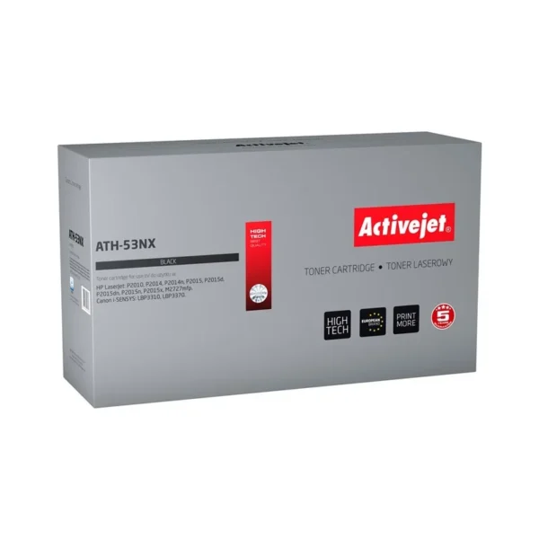 Activejet ATH-53NX Toner (replacement for HP 53X Q7553X, Canon CRG-715H; Supreme; 7900 pages; black)