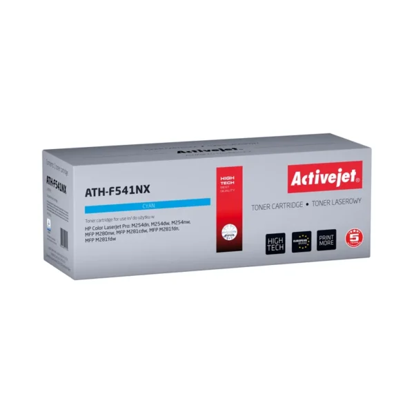 Activejet ATH-F541NX toner (replacement for HP 203X HP203X CF541X CRG 054H CRG054H; Supreme; 2500 pages; cyan)