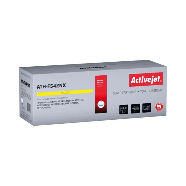 Activejet ATH-F542NX toner (replacement for HP 203X HP203X CF542X CRG 054H CRG054H; Supreme; 2500 pages; yellow)