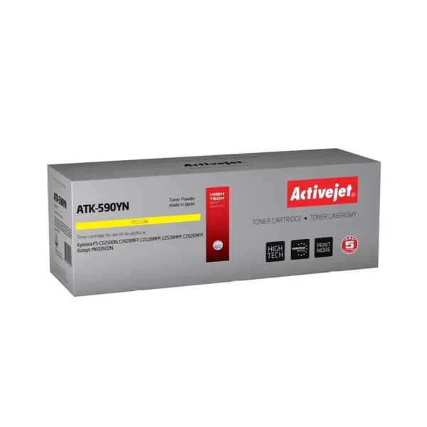 Activejet ATK-590YN Toner (replacement for Kyocera TK-590Y; Supreme; 5000 pages; yellow)