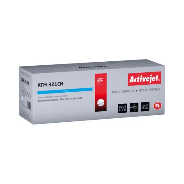 Activejet ATM-321CN Toner (replacement for Konica Minolta TN321C; Supreme; 25.000 pages; cyan)