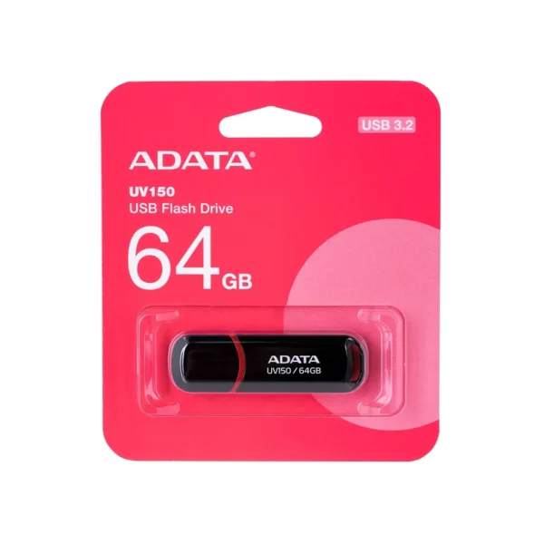 ADATA 64GB DashDrive UV150 USB flash drive USB Type-A 3.2 Gen 1 (3.1 Gen 1) Black