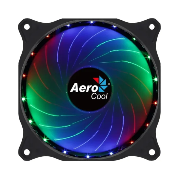 Aerocool COSMO12FRGB PC Fan 12cm LED RGB Molex Connector Silent Black