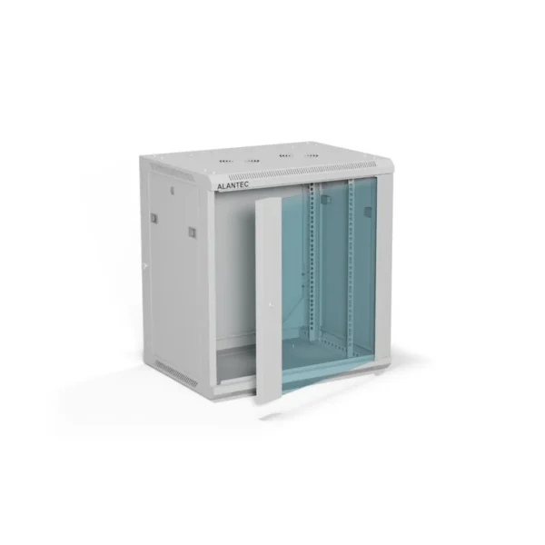 ALANTEC 19" 12U 600x450 wall-mounted cabinet, grey