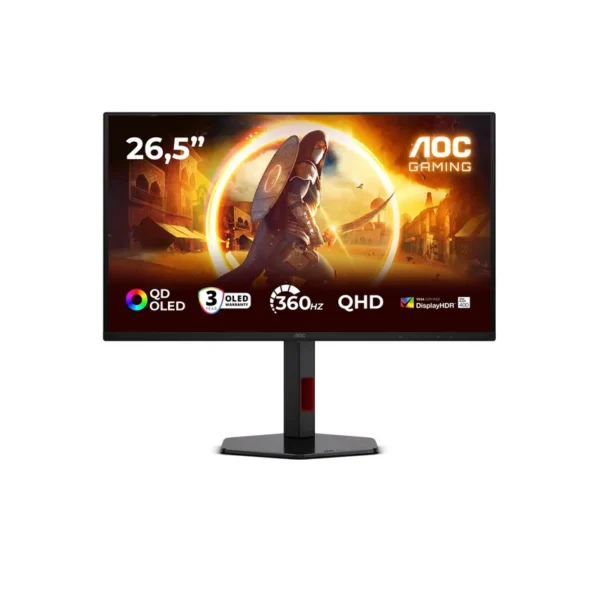 AOC G4 Q27G4SDR computer monitor 67.3 cm (26.5") 2560 x 1440 pixels Quad HD QD-OLED Black, Red