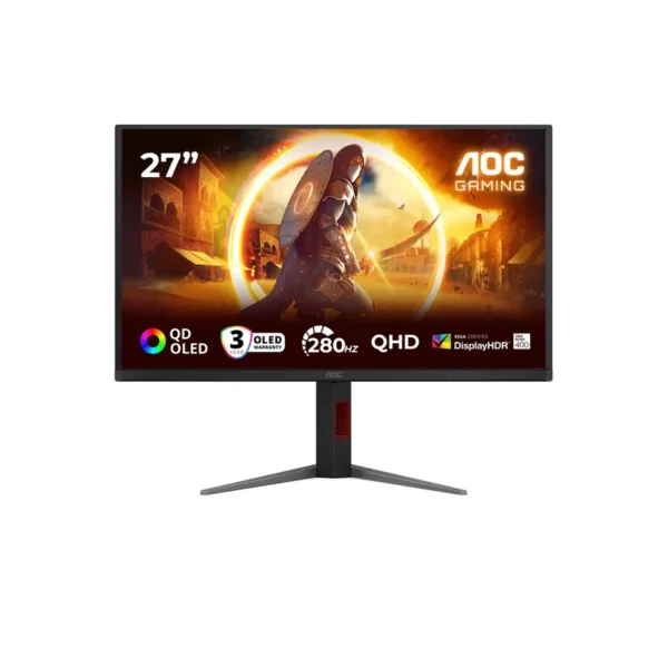 AOC G4 Q27G4ZD computer monitor 68.6 cm (27") 2560 x 1440 pixels Quad HD QD-OLED Black, Red