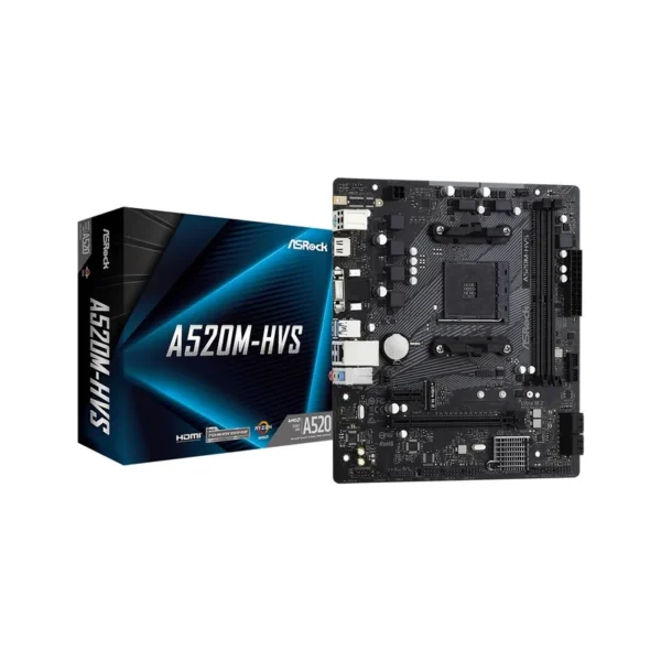 Asrock A520M-HVS AMD A520 Socket AM4 micro ATX