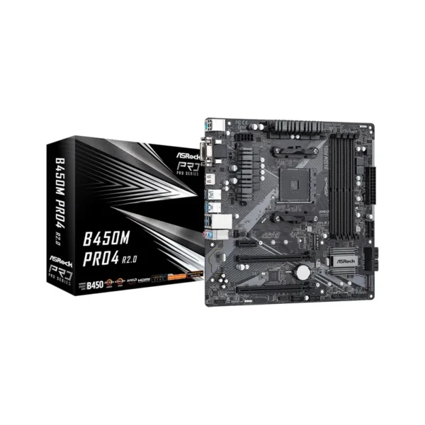 Asrock B450M Pro4 R2.0 AMD B450 Socket AM4 micro ATX