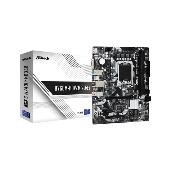 Asrock B760M-HDV/M.2 D4 Intel B760 LGA 1700 micro ATX