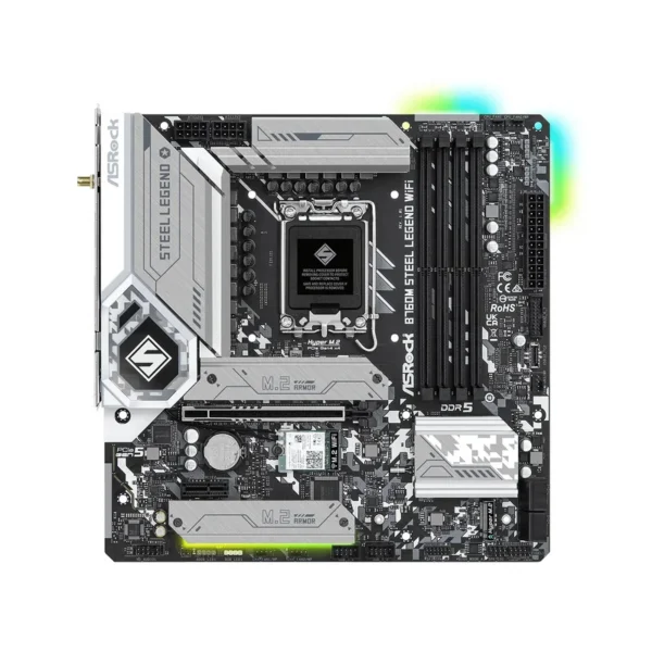 Asrock B760M Steel Legend WiFi Intel B760 LGA 1700 micro ATX