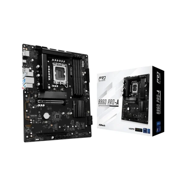 Asrock B860 Pro-A Intel B860 LGA 1851 (Socket V1) ATX