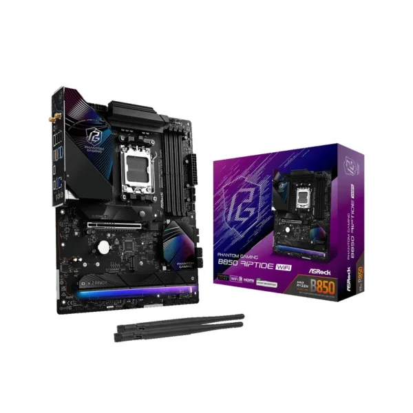 Asrock Phantom Gaming B850 Riptide WiFi AMD B850 Socket AM5 ATX