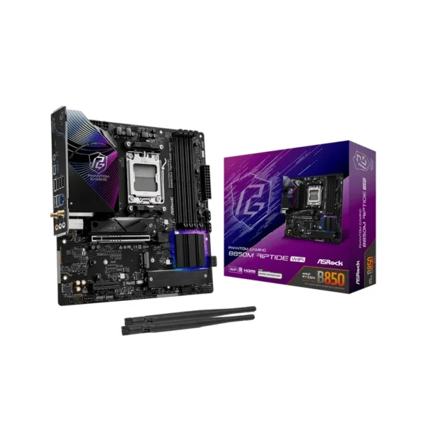 Asrock Phantom Gaming B850M Riptide WiFi AMD B850 Socket AM5 micro ATX