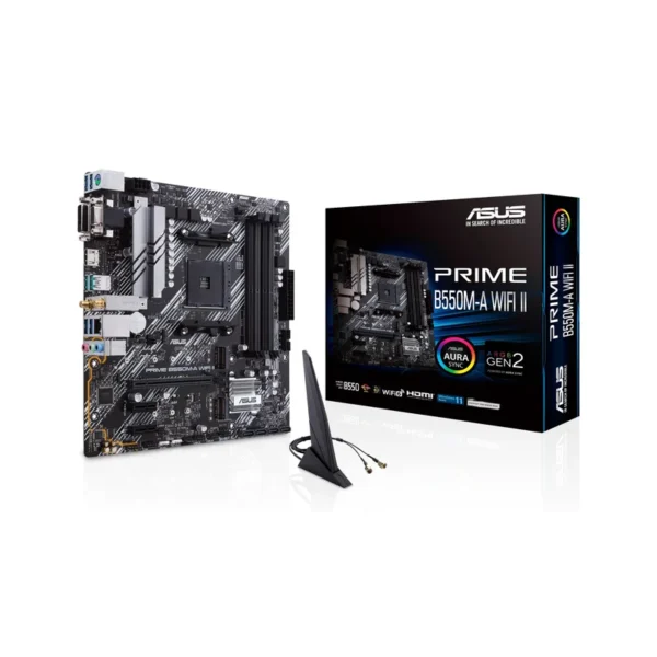 ASUS PRIME B550M-A WIFI II AMD B550 Socket AM4 micro ATX