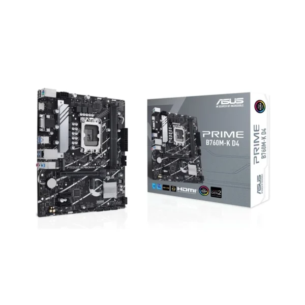 ASUS Prime B760M-K D4 Intel B760 LGA 1700 micro ATX motherboard