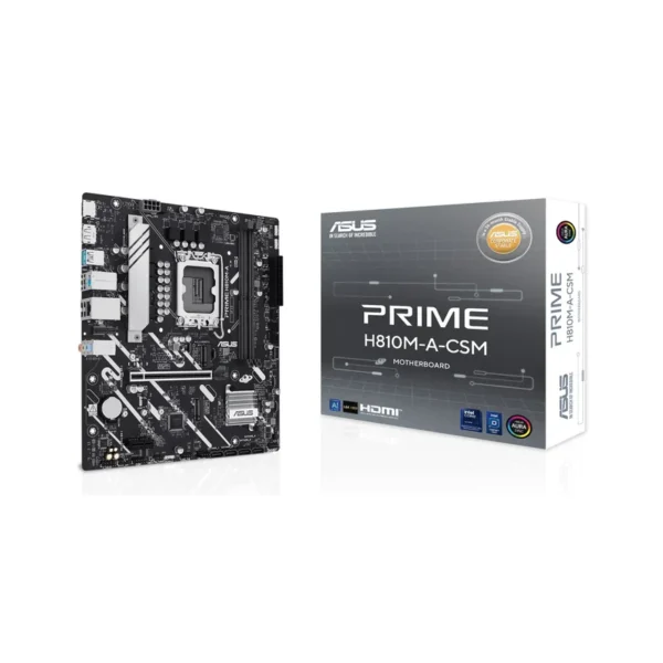 ASUS PRIME H810M-A-CSM Intel H810 LGA 1851 (Socket V1) micro ATX motherboard