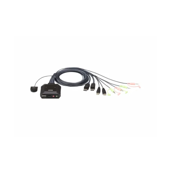 ATEN 2-Port USB DisPlayPort Cable KVM Switch